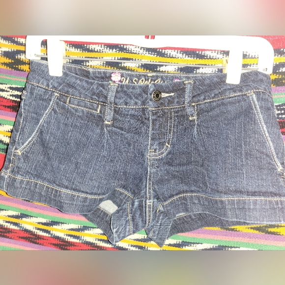 U.S. Polo Assn. Indigo Jean Girls Shorts Y2K - Picture 1 of 6
